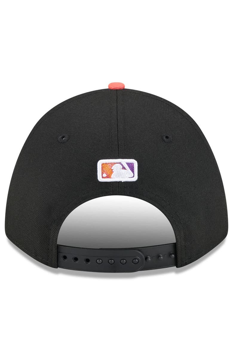 Men's New Era  Black/Orange San Francisco Giants 2025 City Connect 9FORTY M-Crown Adjustable Hat, Alternate, color, Black