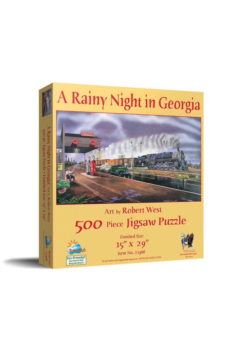 A Rainy Night in Georgia 500 piece Jigsaw Puzzle for Adults, Main, color, Multicolor