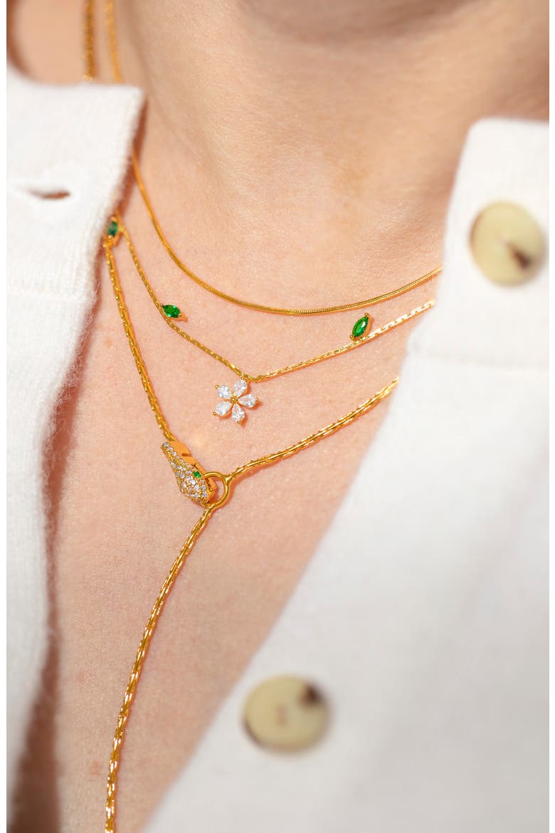 Viper Y-Necklace, Alternate, color, GOLD