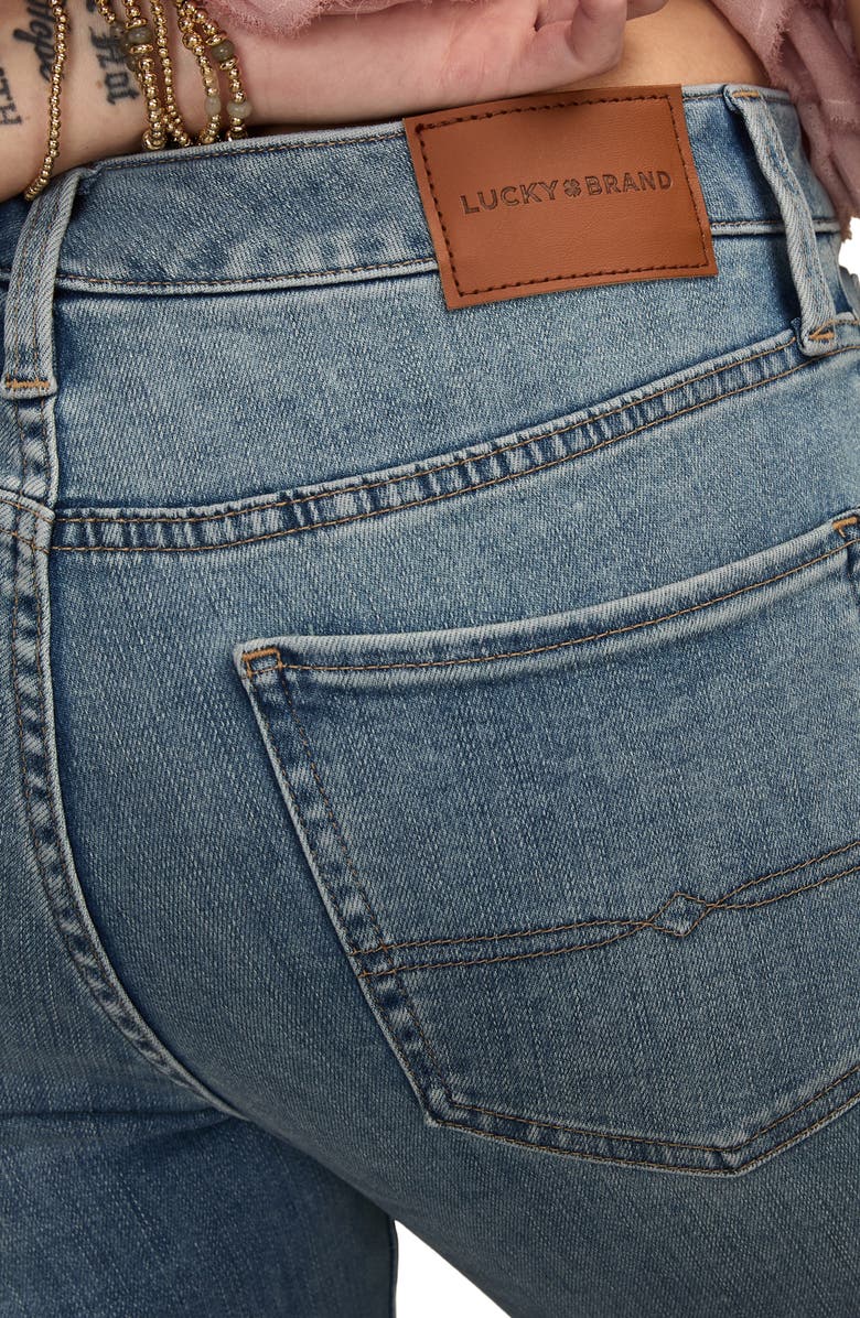 Lucky Brand Curvy High Waist Straight Leg Jeans, Alternate, color, Wanderer