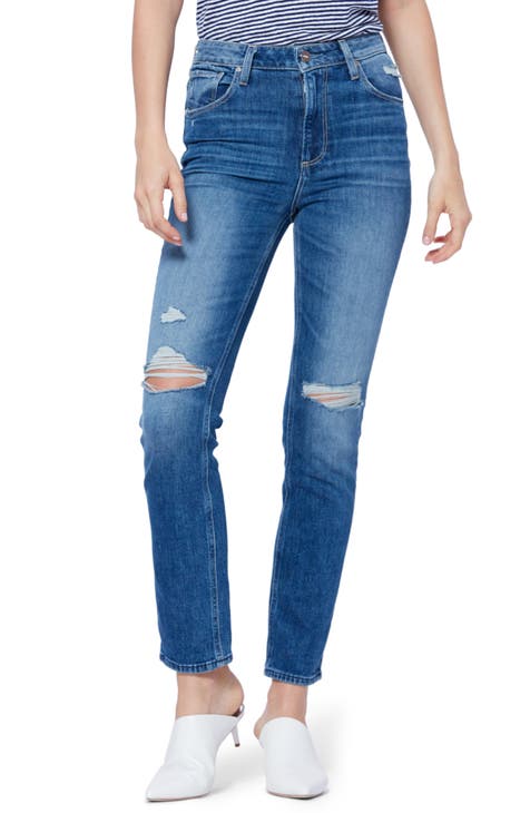 Vintage - Sarah High Waist Ankle Slim Jeans (Briony Destructed)