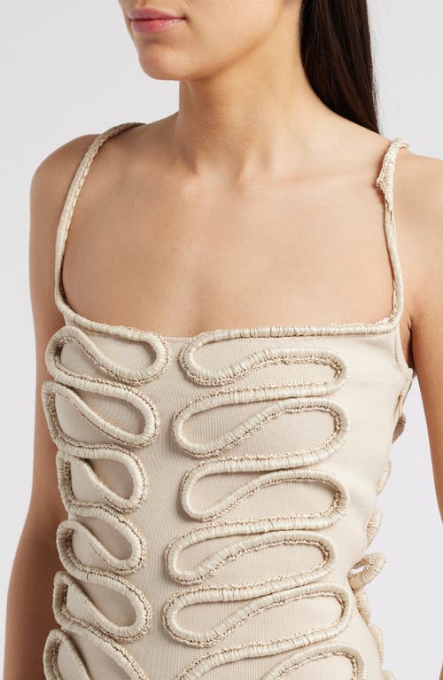 Cult Gaia Aimee Soutache Detail Knit Minidress