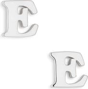 MARLYN SCHIFF Block Letter Initial Stud Earrings
