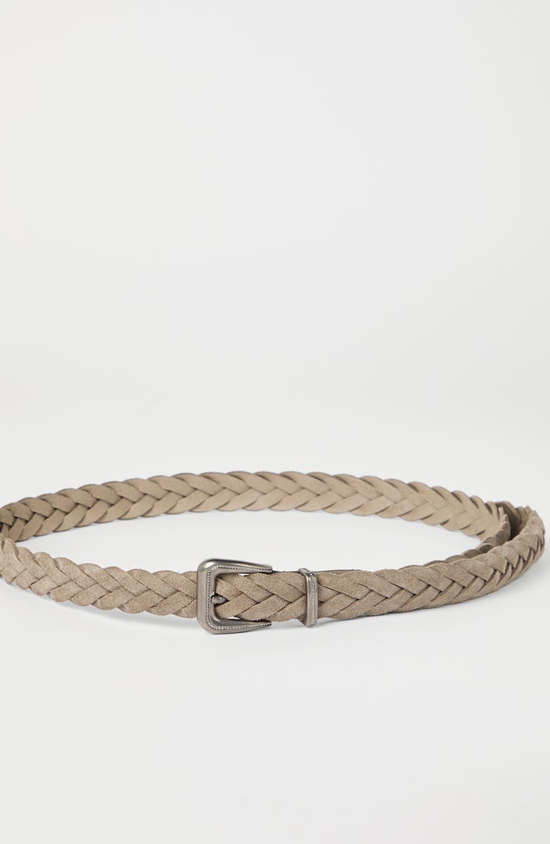 Brunello Cucinelli Braided belt, Alternate, color, Beige