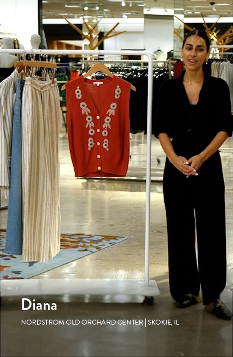 Becca Embroidered Vest, sales video thumbnail