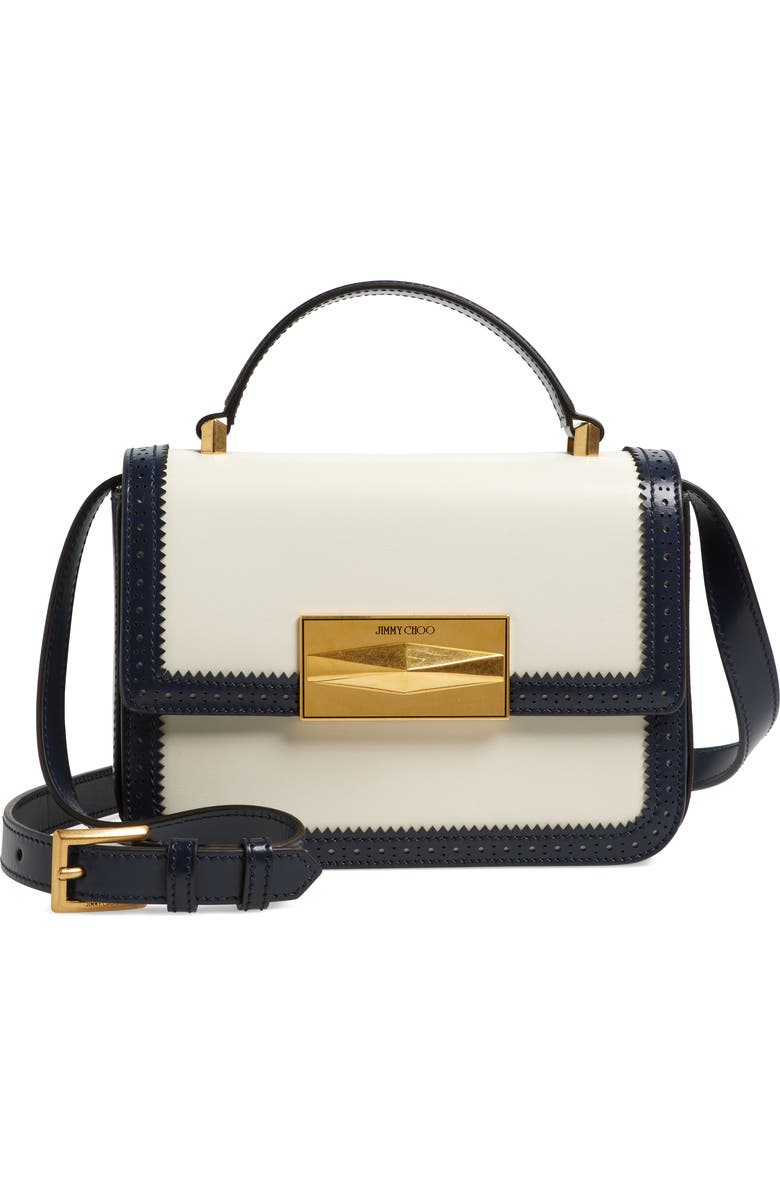 Jimmy Choo Diamond Leather Top Handle Bag, Main, color,