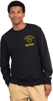 STARTER Men's Starter  Black Los Angeles Rams Port & Co Sweatshirt
