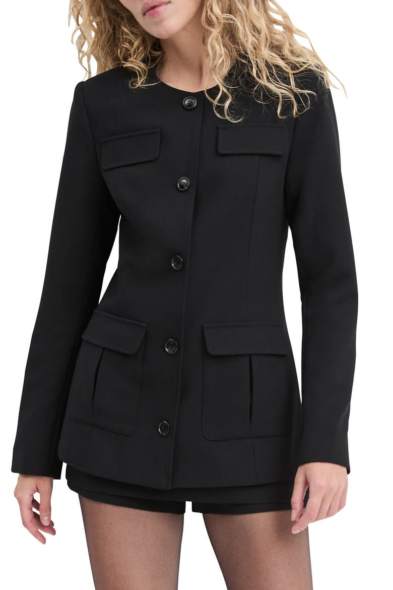 The Spencer Jacket, Main, color, BLACK