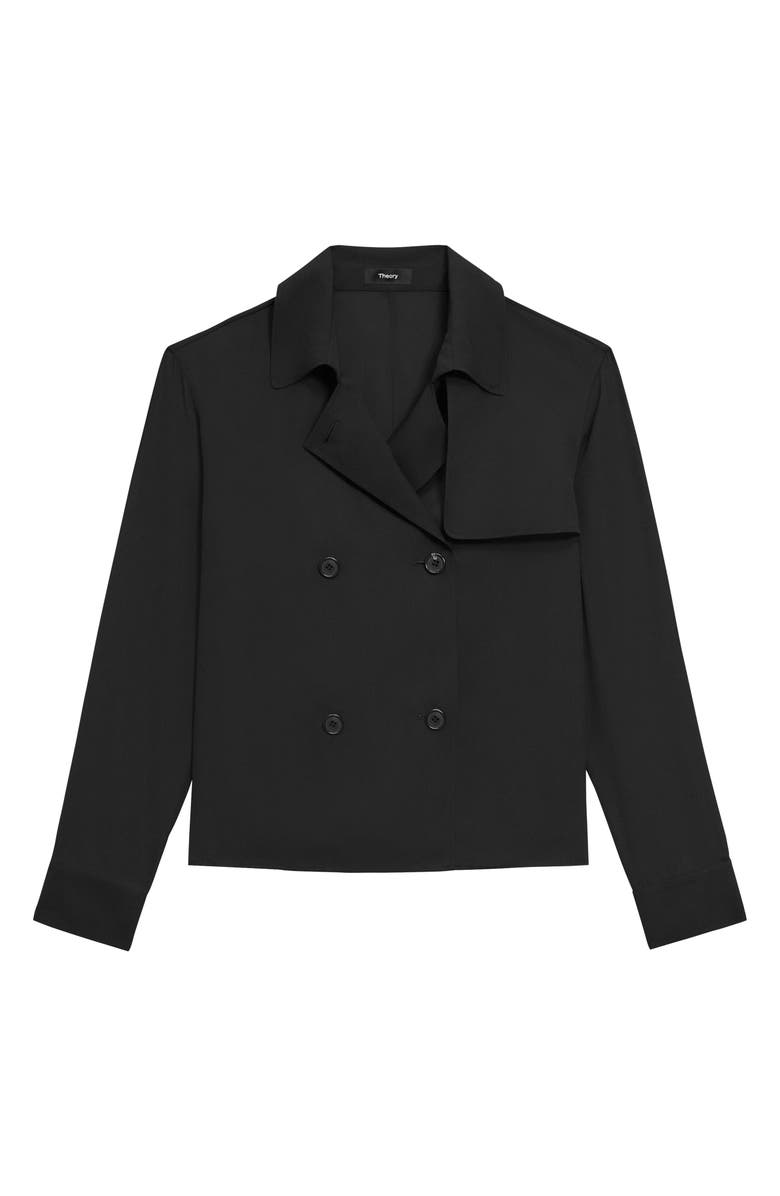 Theory Double Breasted Trench Blouse, Alternate, color,