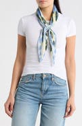 NORDSTROM RACK Pleated Satin Scarf