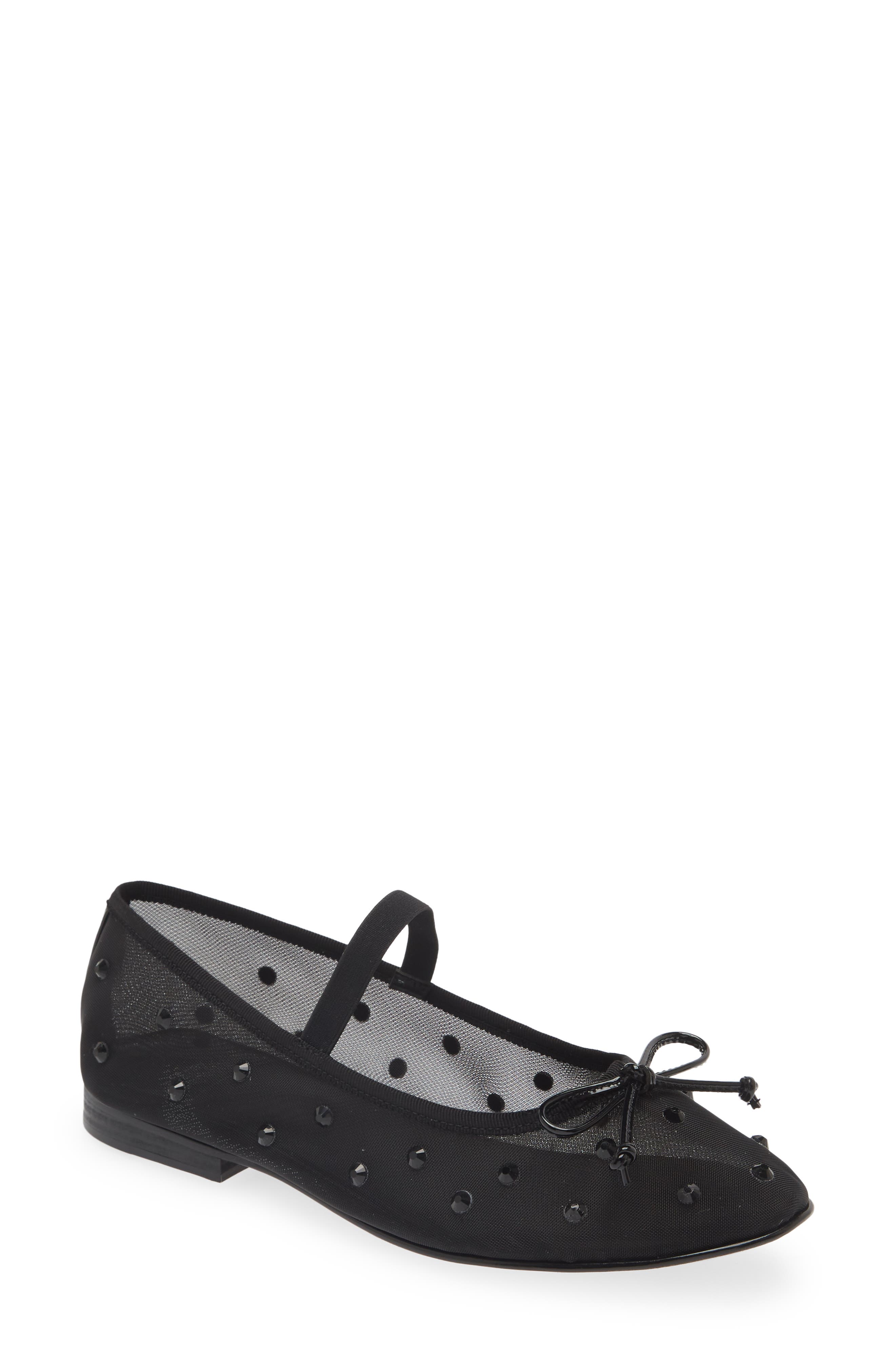 Jeffrey Campbell Releve Crystal Embellished Mary Jane Flat, Main, color, 