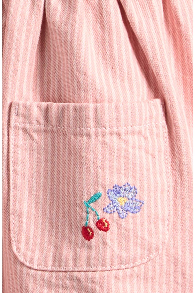 Kids' Stripe Long Sleeve Cotton Dress, Alternate, color, PINK