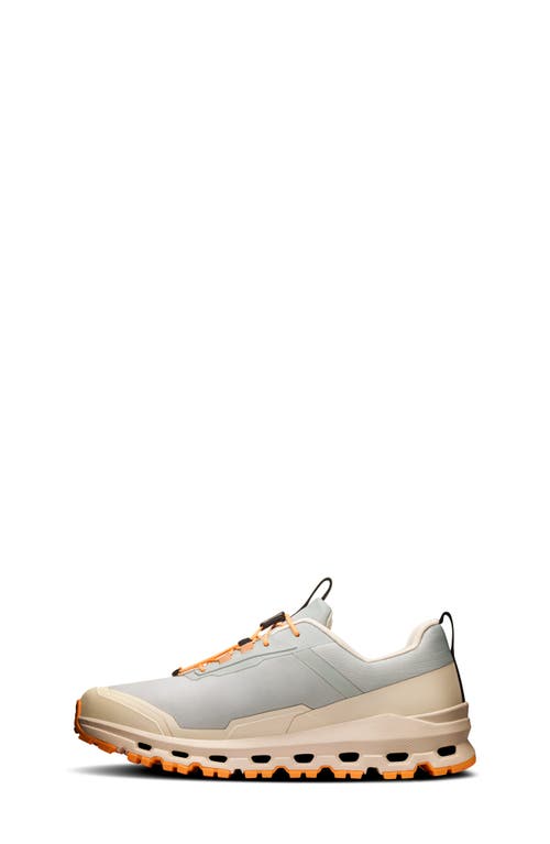 On Kids' Cloudhero Waterproof Running Shoe In Glacier/cream