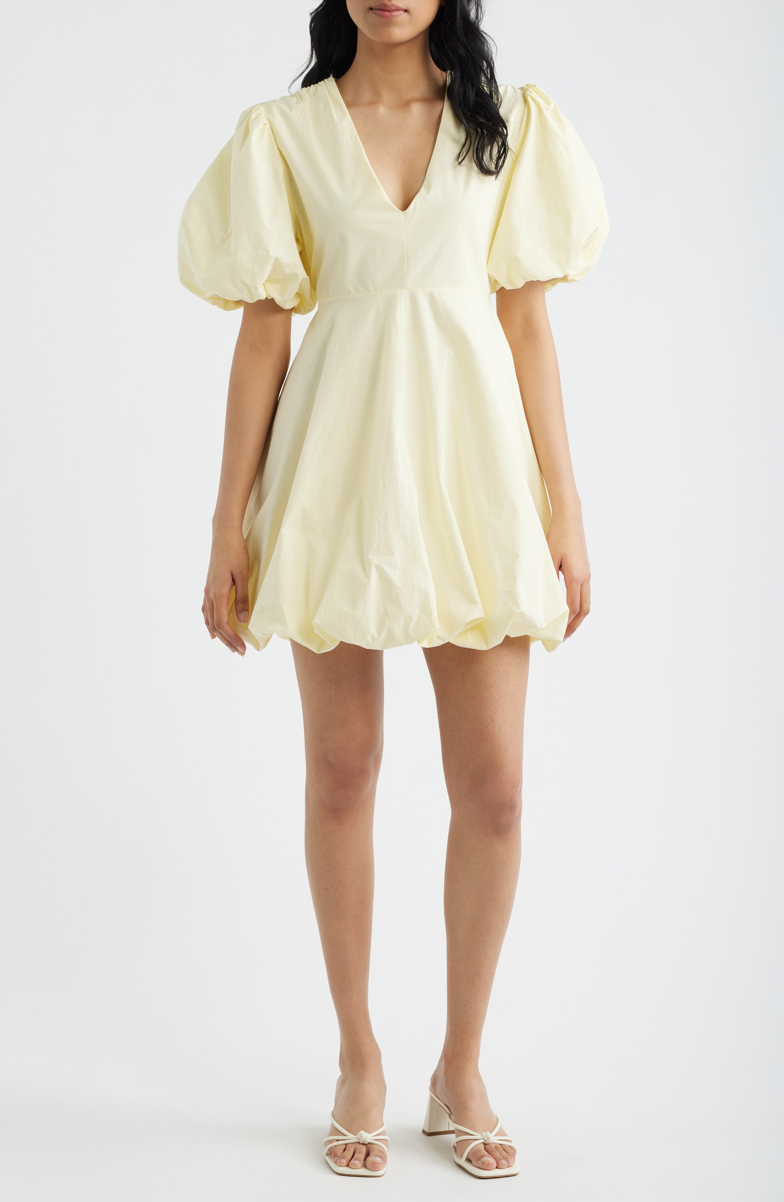 Palma Bubble Hem Cotton Poplin Dress - image 3