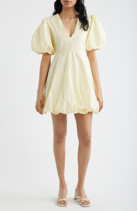 Palma Bubble Hem Cotton Poplin Dress