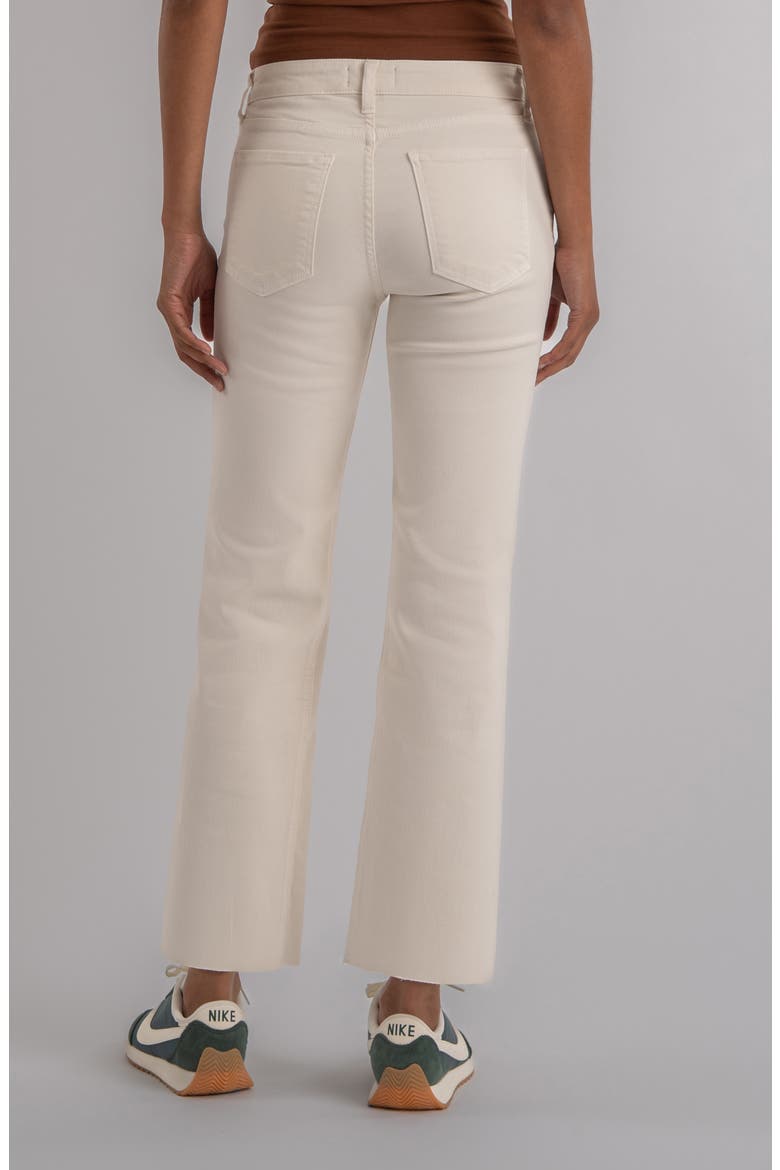 Kelsey Raw Hem Kick Flare Jeans, Alternate, color, ECRU