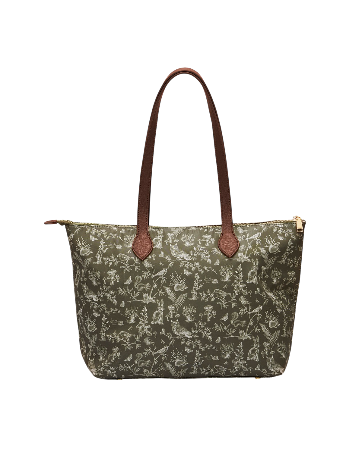 Edith Orla Scene Print Tote Purse, Alternate, color, Khaki