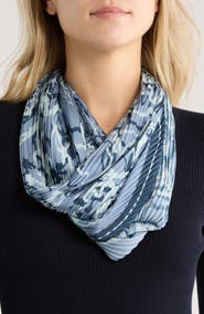 NORDSTROM RACK Pleated Satin Scarf