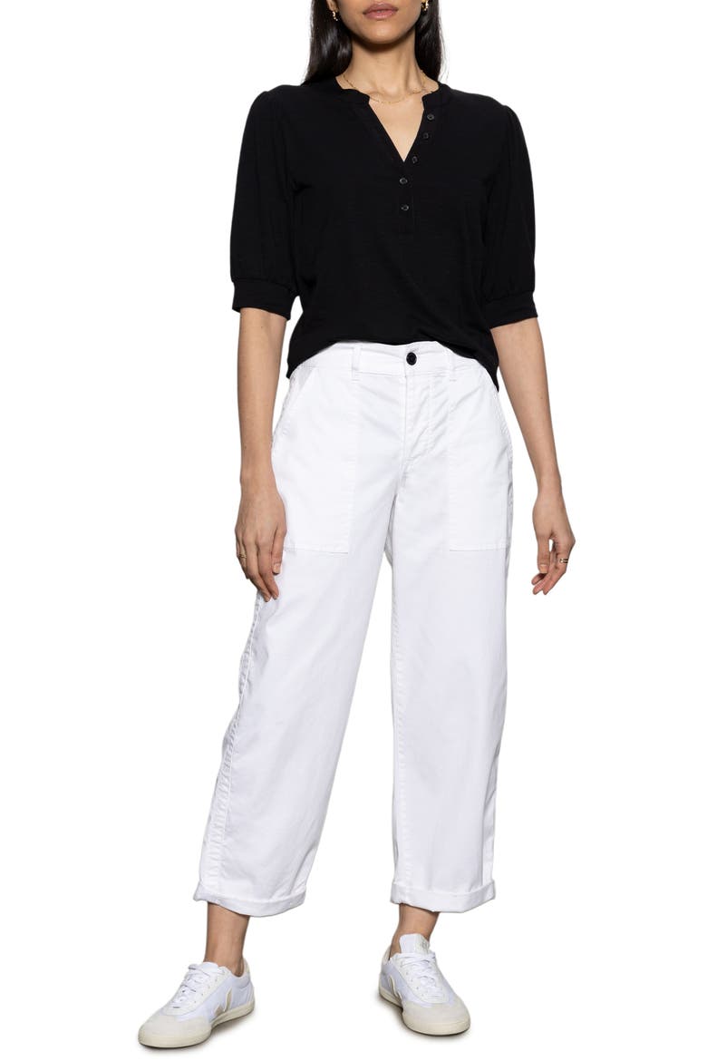 Cruiser Stretch Cotton Barrel Chinos, Alternate, color, BLEACHED W