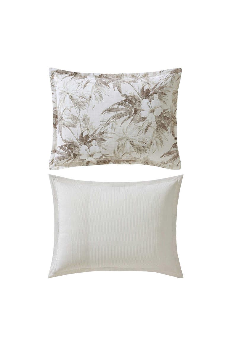Beachway Blooms Comforter & Pillow Sham Set, Alternate, color, BEIGE
