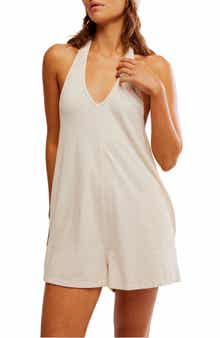 Free People FP Movement Hot Shot Halter Romper