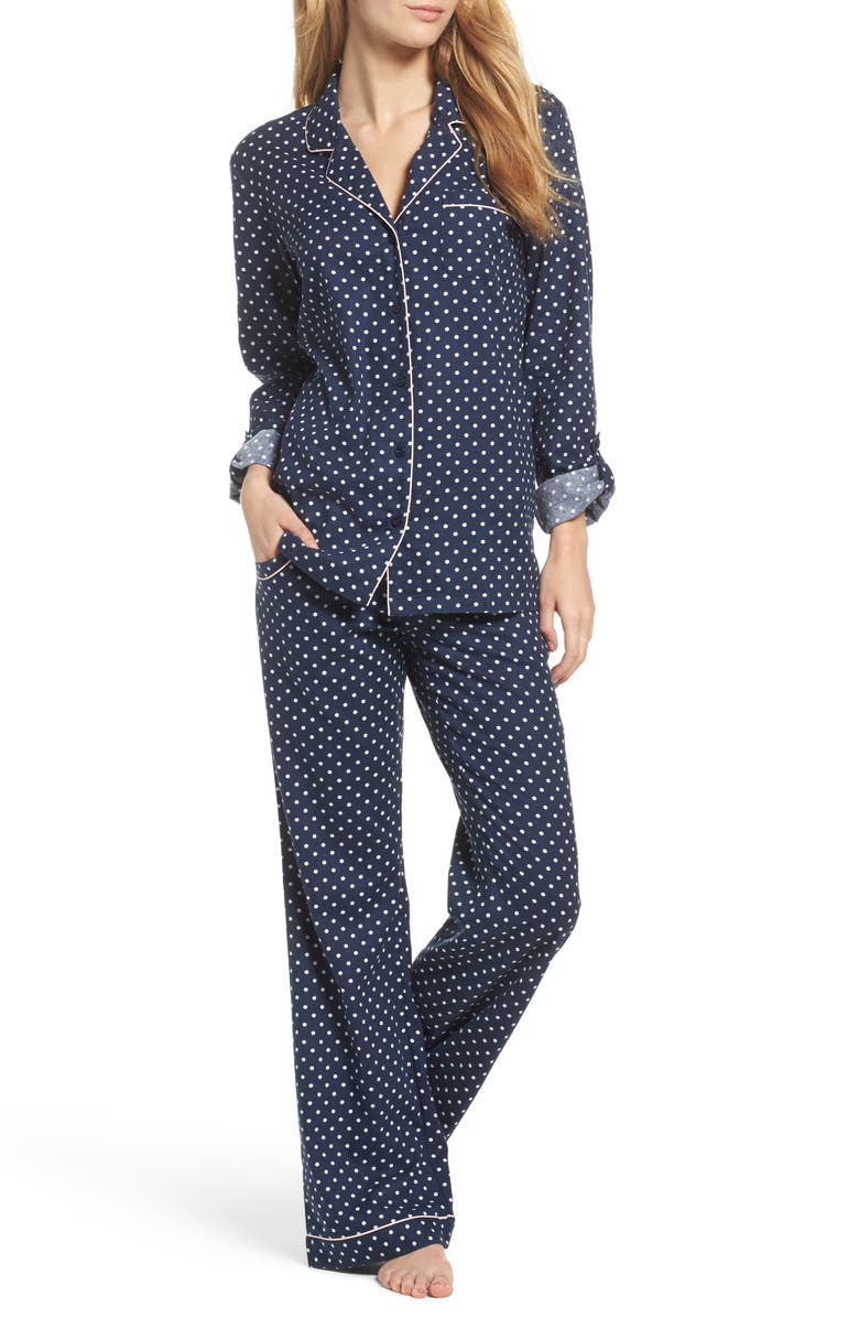 Nordstrom Lingerie Cotton Twill Pajamas, Main, color,