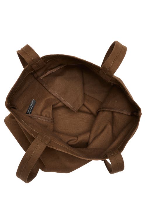 New Amsterdam Leatherworks Eden Canvas Tote Bag In Brown