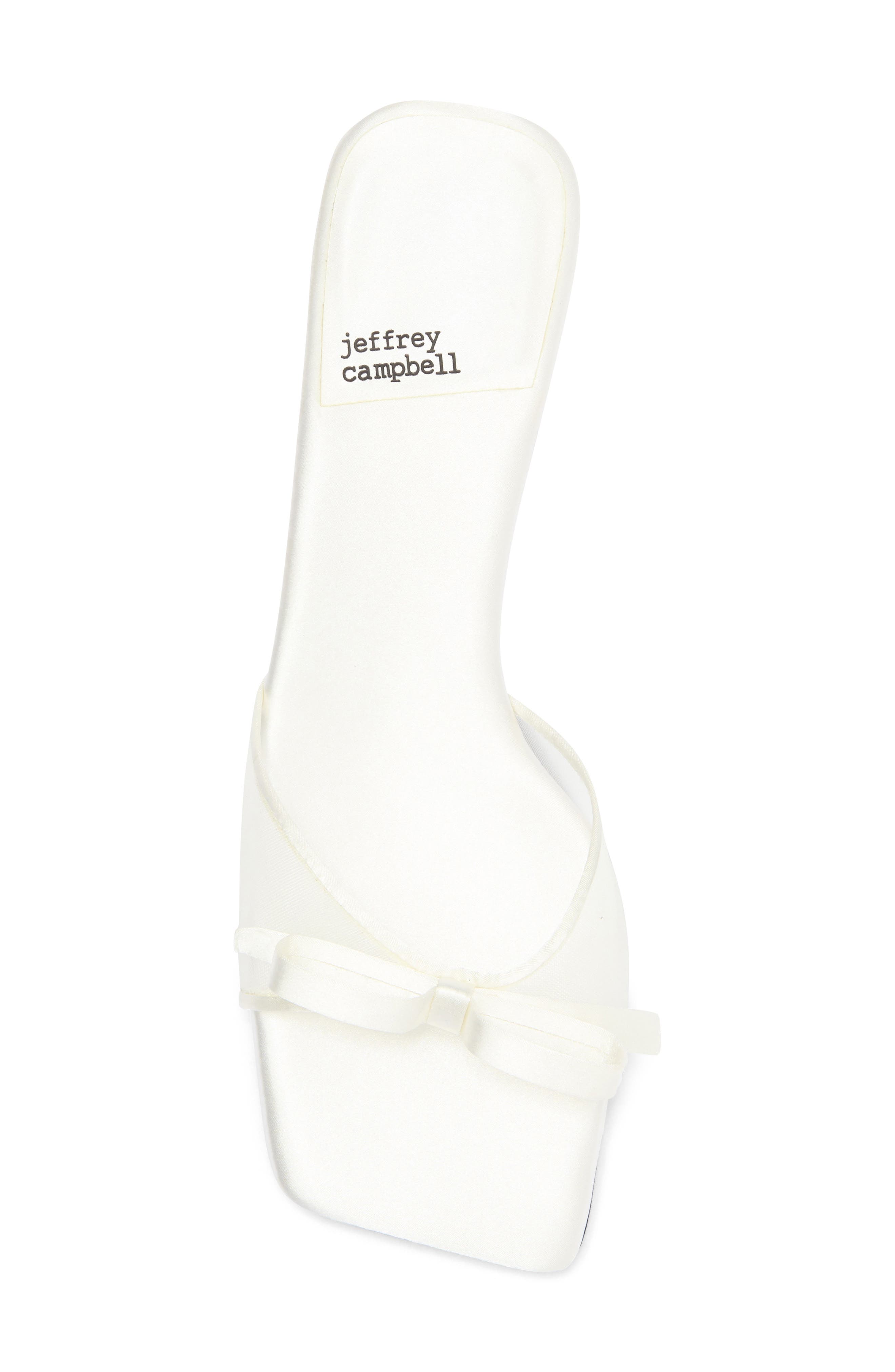 Sweet On U Kitten Heel Slide Sandal, Alternate, color, WHITE SATIN COMBO
