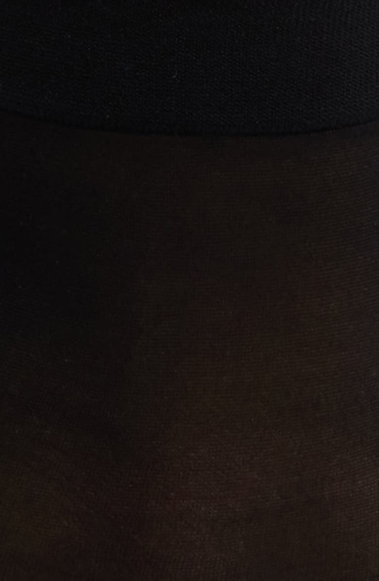 Hue Sheer Ankle Socks, Alternate, color, Black