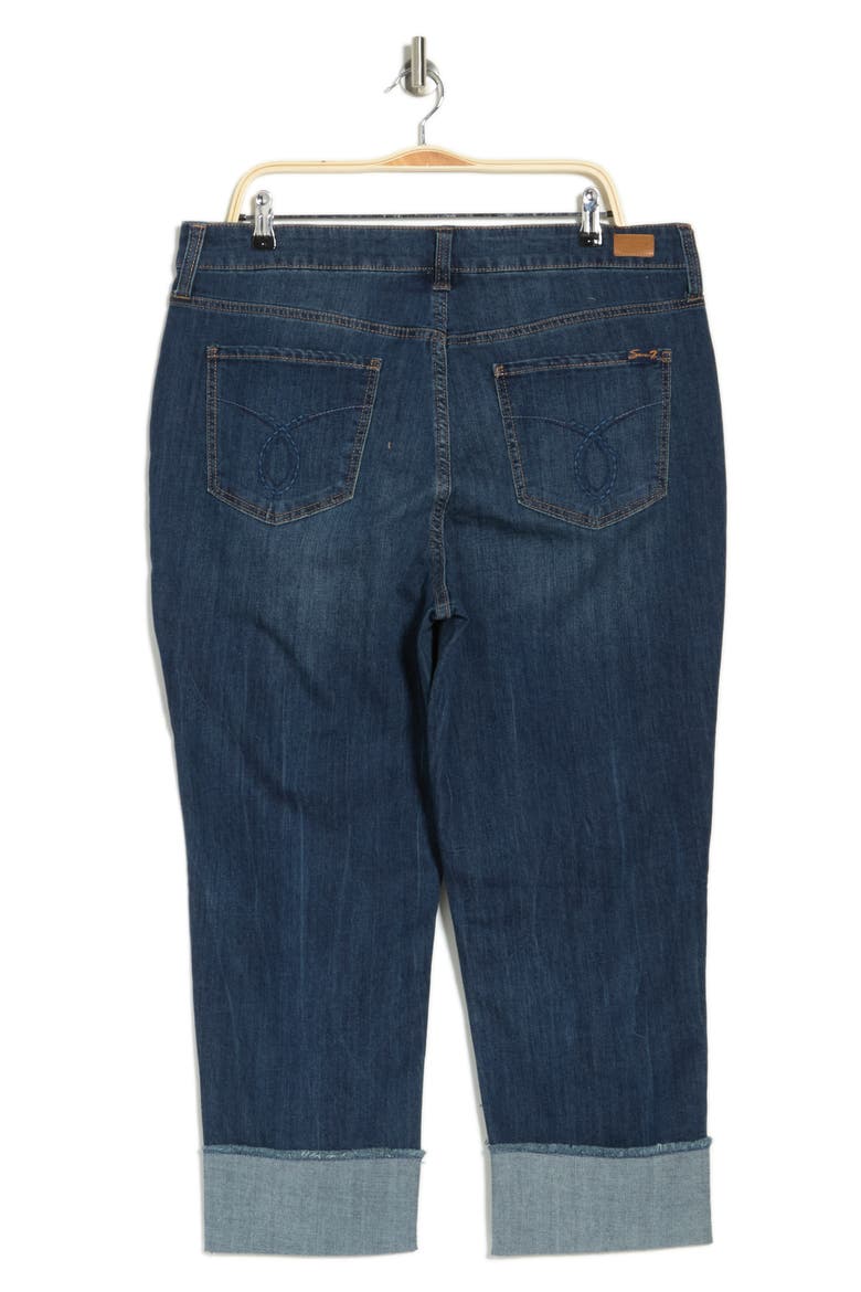 Slim Straight Cuff Denim Jeans, Alternate, color, AVALON WASH