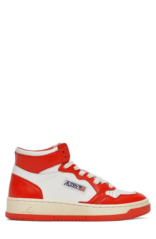 Autry Medalist High-top Sneakers In Red