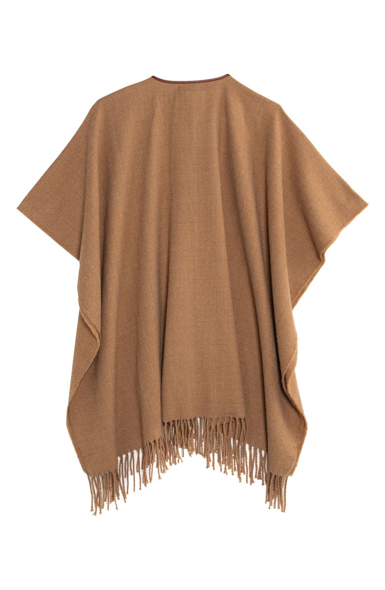 Lauren Ralph Lauren Equestrian Buckle Ruana, Alternate, color, Classic Camel