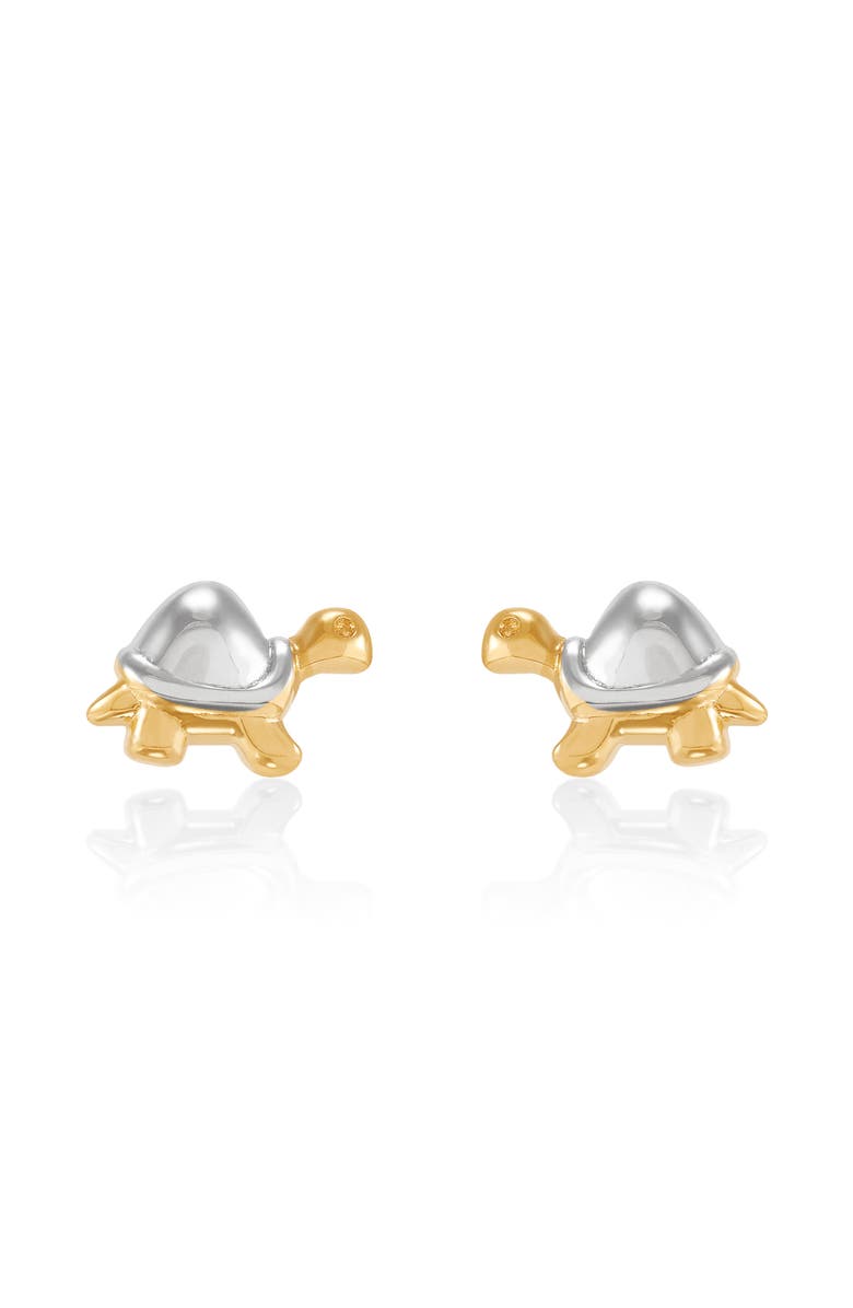 Frankie & Zoe Turtle Stud Earrings, Alternate, color, Gold