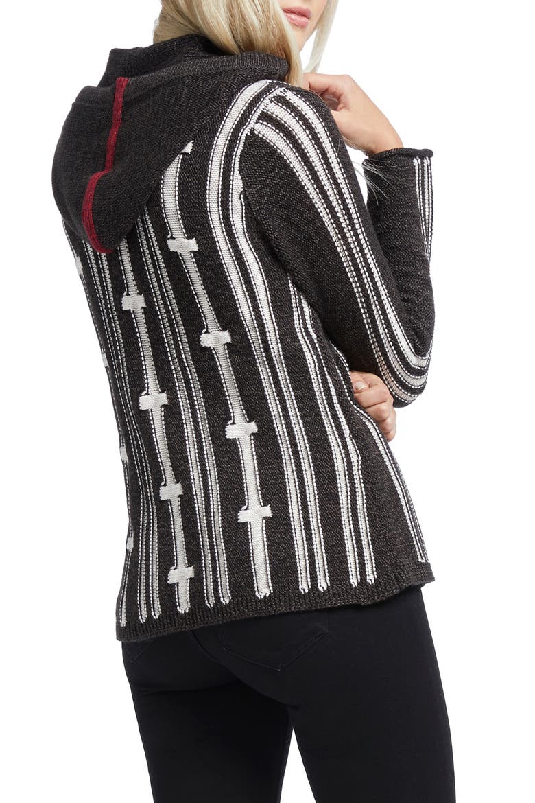 New Tracks Hoodie Cardigan, Alternate, color, MULTI