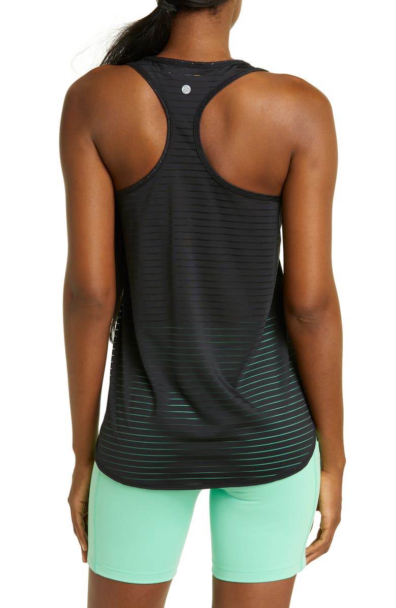Zella Sporty Sheer Stripe Tank, Alternate, color,