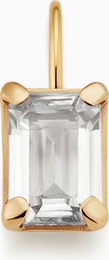 Oradina 14K Gold Date Me Birthstone Pendant Charm