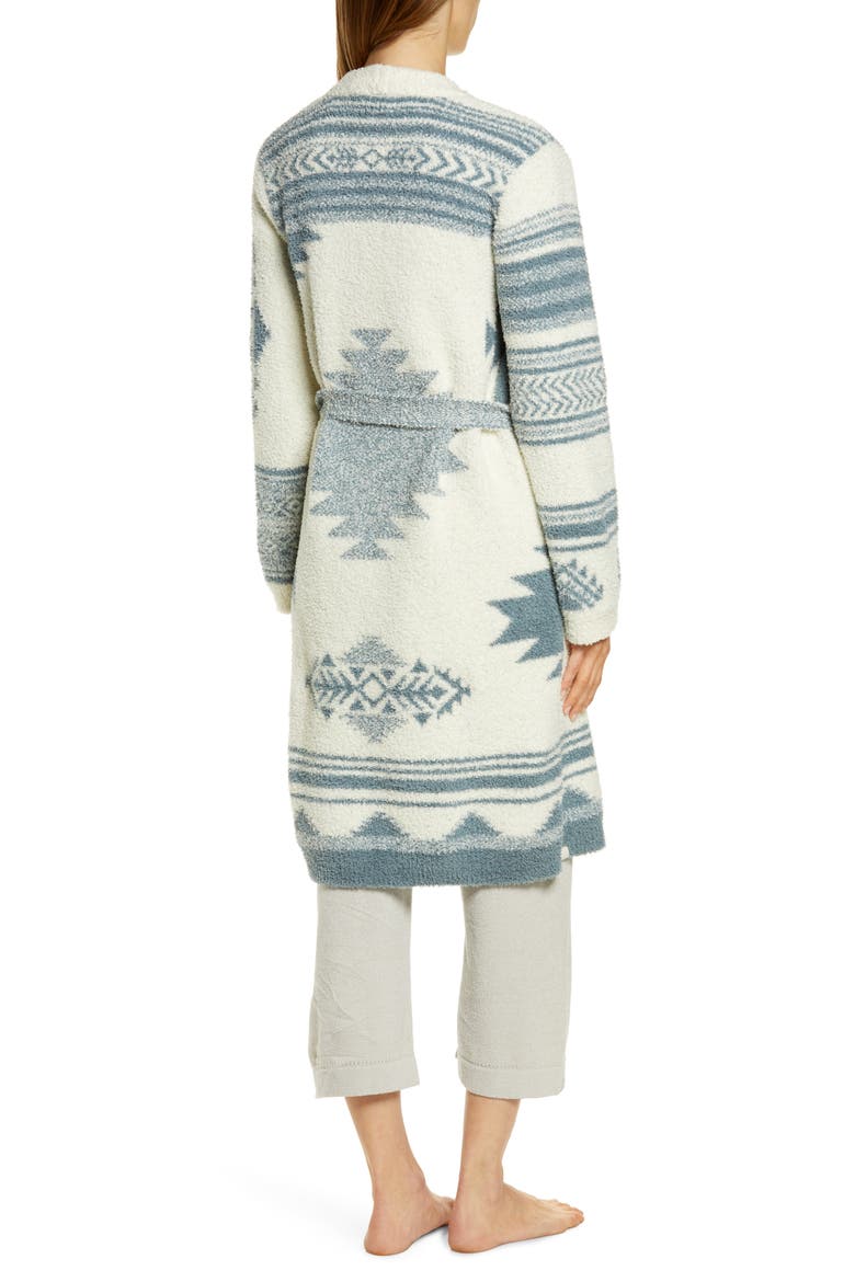 CozyChic™ Patchwork Robe, Alternate, color, CREAM/ DUSK
