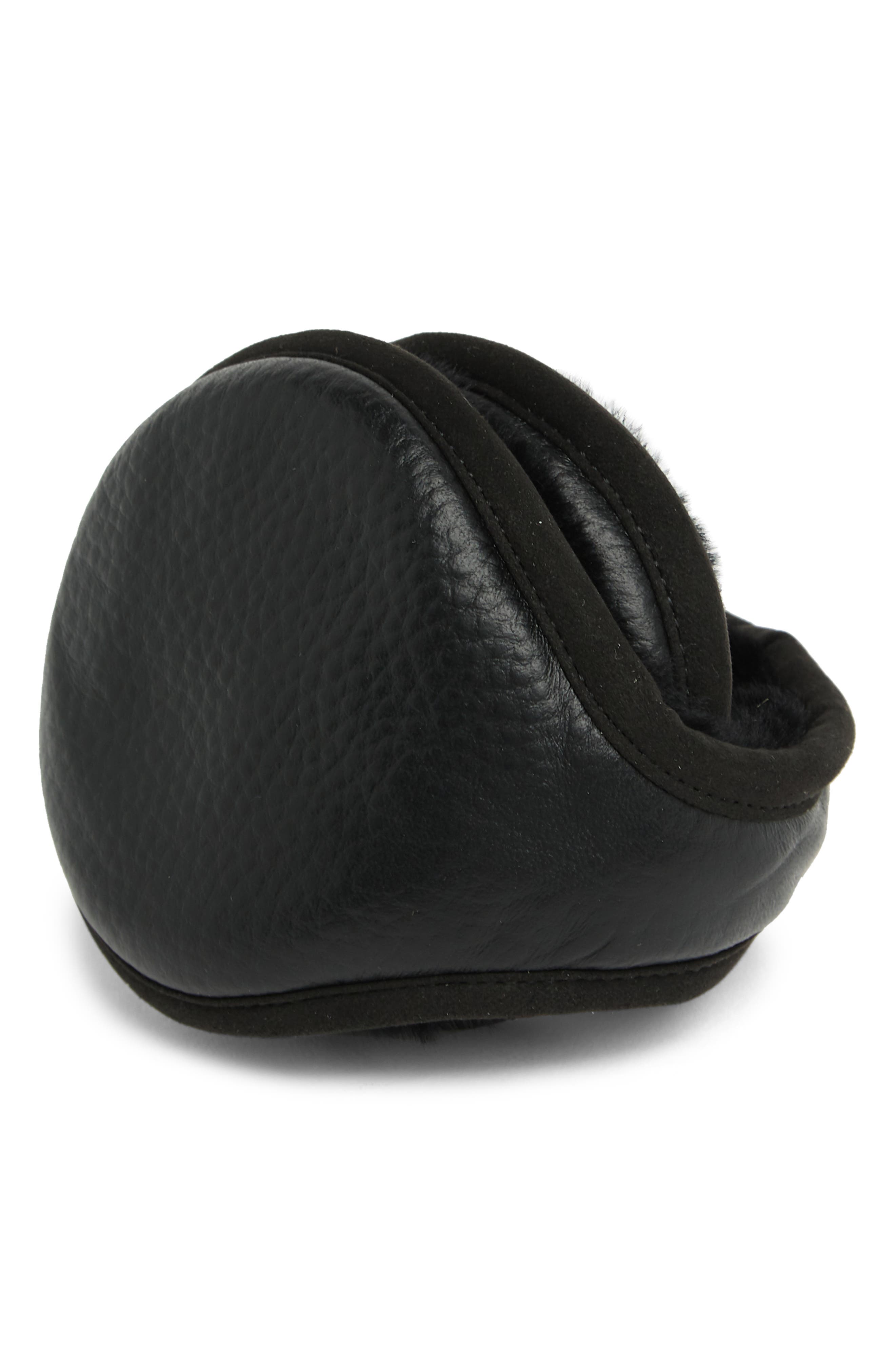 UGG® Leather Wrapped Genuine Shearling Ear Muffs (Men) | Nordstromrack