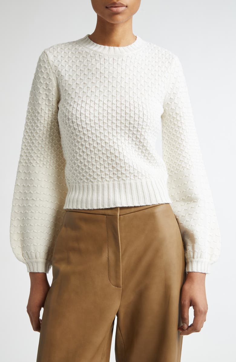 Max Mara Elvira Wool & Cashmere Crewneck Sweater, Main, color, 