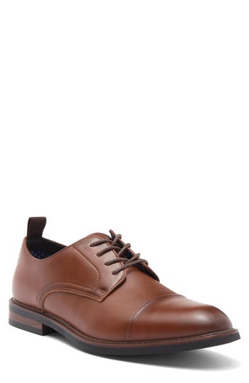 Steve Madden Plain Toe Derby In Cognac