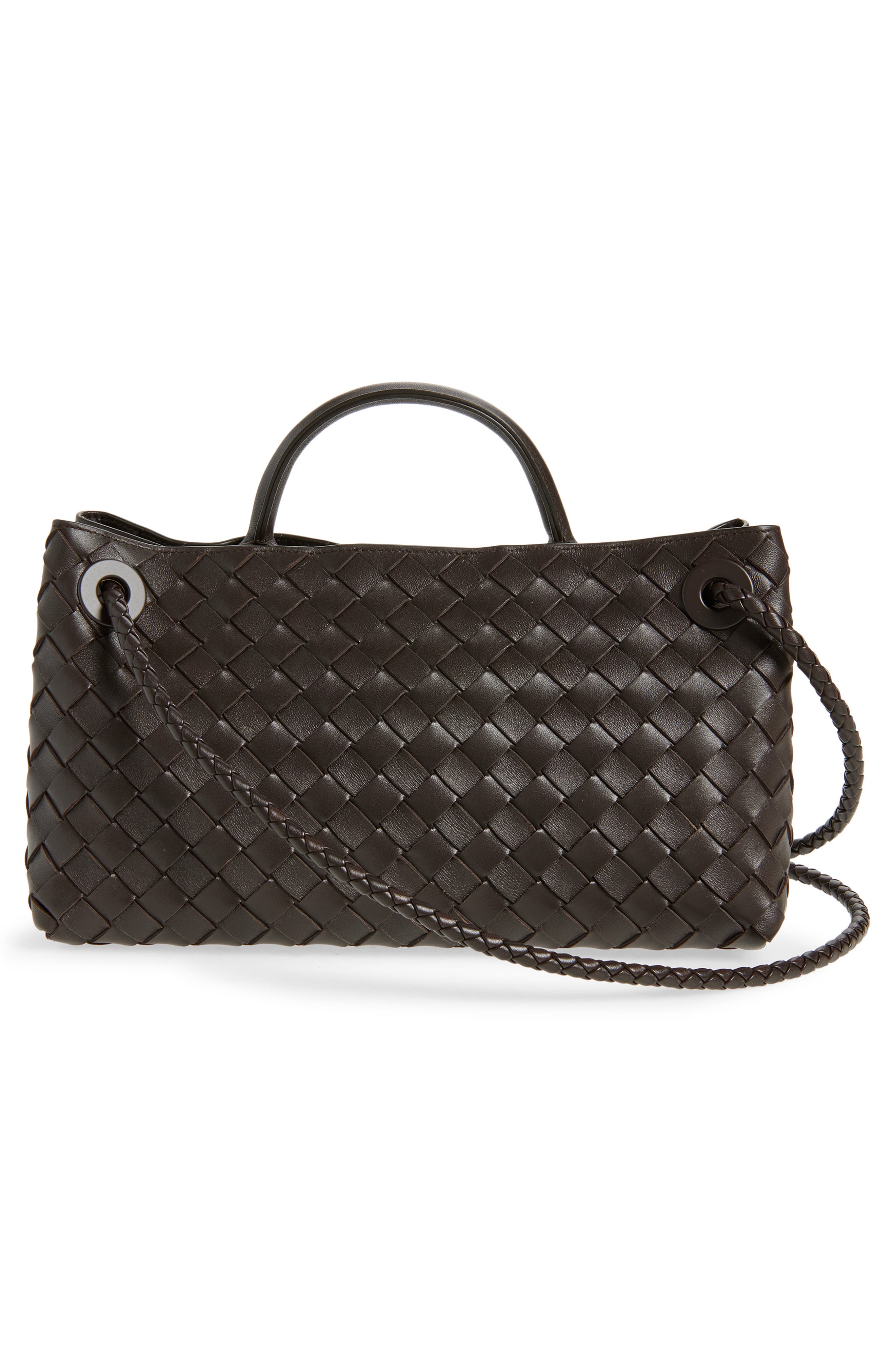 Bottega Veneta Small Andiamo Intrecciato Leather Shoulder Bag, Alternate, color, 2272 Fondant-M Brass-Fond