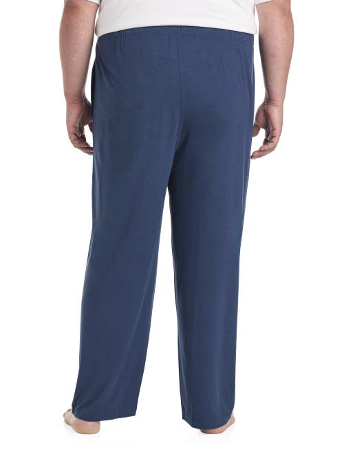 Shop Harbor Bay By Dxl Big & Tall Heather Lounge Pants In Navy Heather