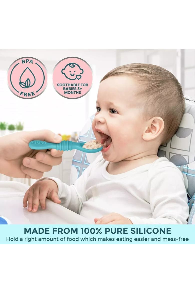 Baby Feeding Spoon Set 6-Piece, Alternate, color, Multicolor