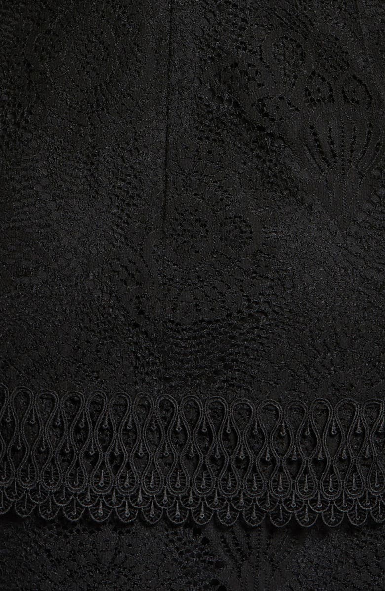 Adelyn Rae Shayna Mixed Lace Dress, Alternate, color, 