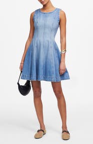 Madewell Airy Denim Circle Minidress
