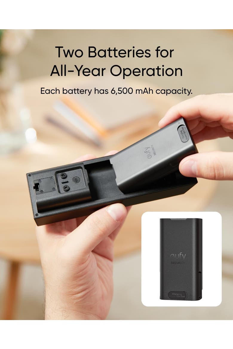 Security Video Doorbell E340 Kit with Battery, Alternate, color, Black