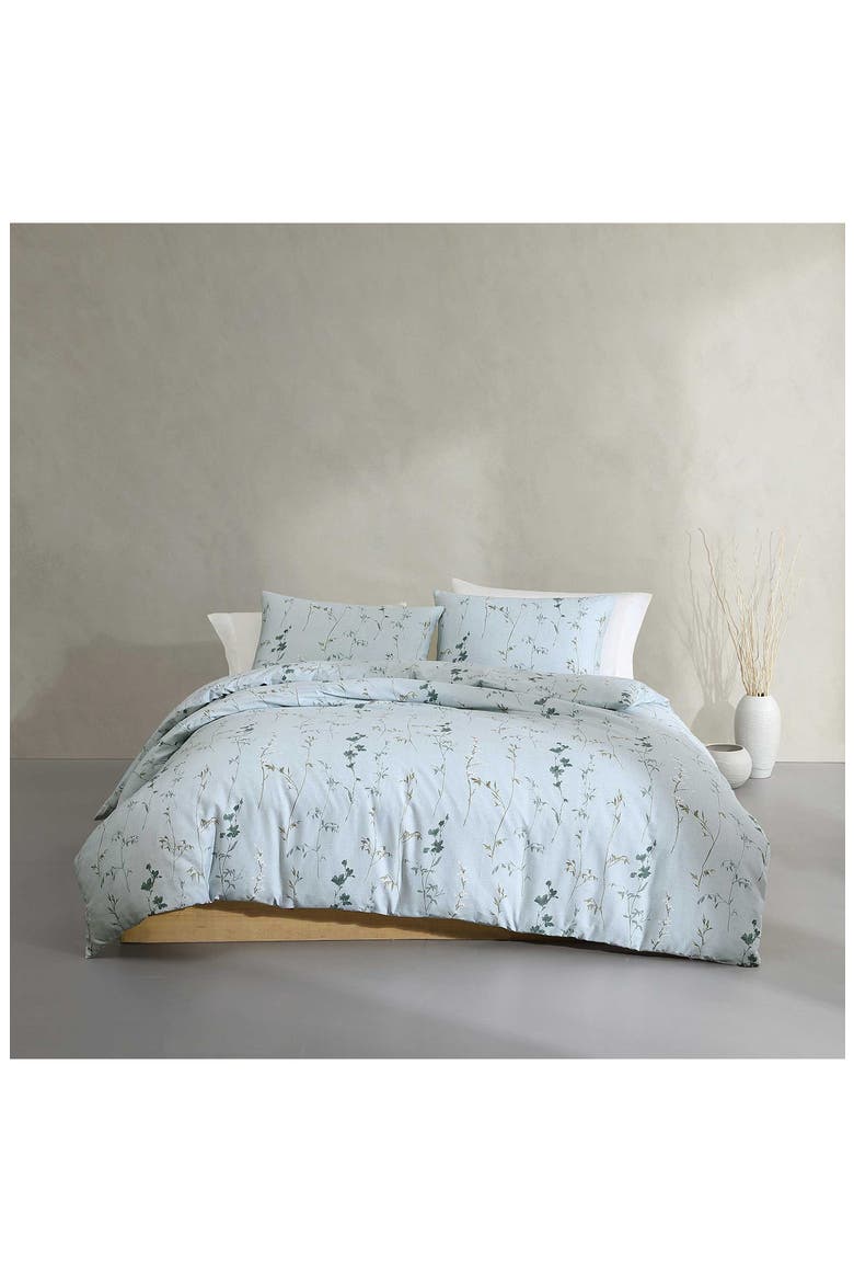 Wildflower 300 Thread Count Cotton Comforter & Shams Set, Alternate, color, DUSTY BLUE
