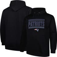 FANATICS Men's Fanatics Black New England Patriots Big & Tall Pop Pullover Hoodie