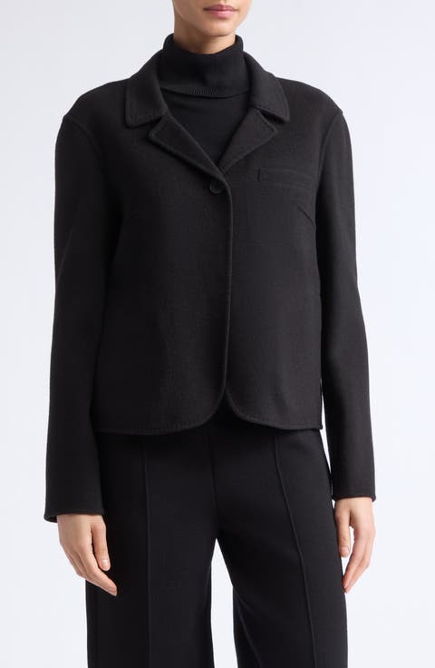 Wool & Cashmere Notch Lapel Blazer