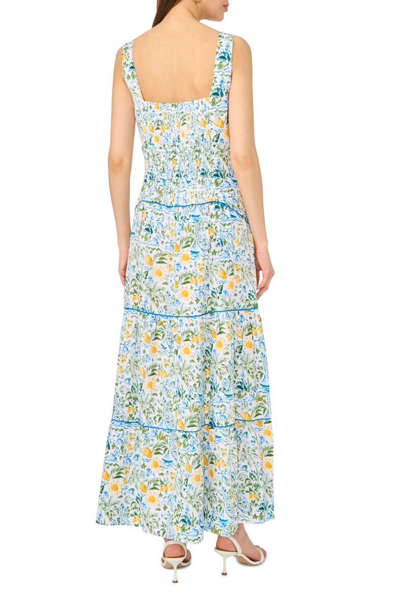 Drop Waist Tiered Maxi Dress, Alternate, color, SPA BLUE